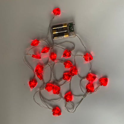 4 Ft Valentine's Day LED Lighted Heart String - Battery Operated