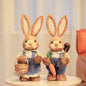 13.8" Straw Rabbit Collection – Standing & Hanging Styles