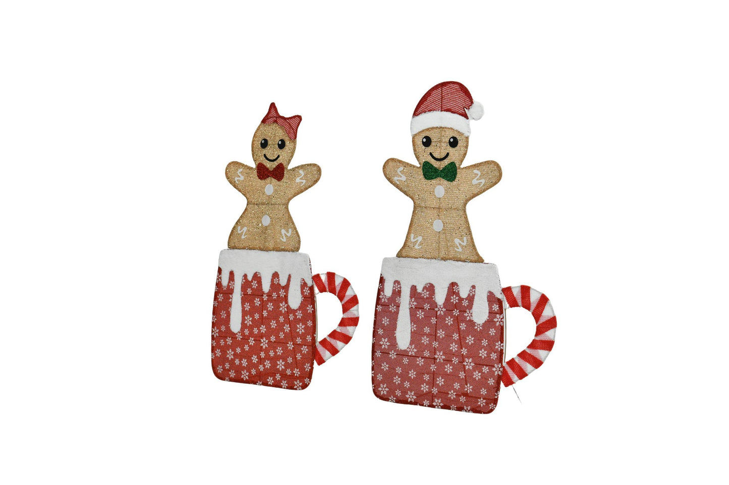 42" Lighted Gingerbread Man Set - Boy & Girl
