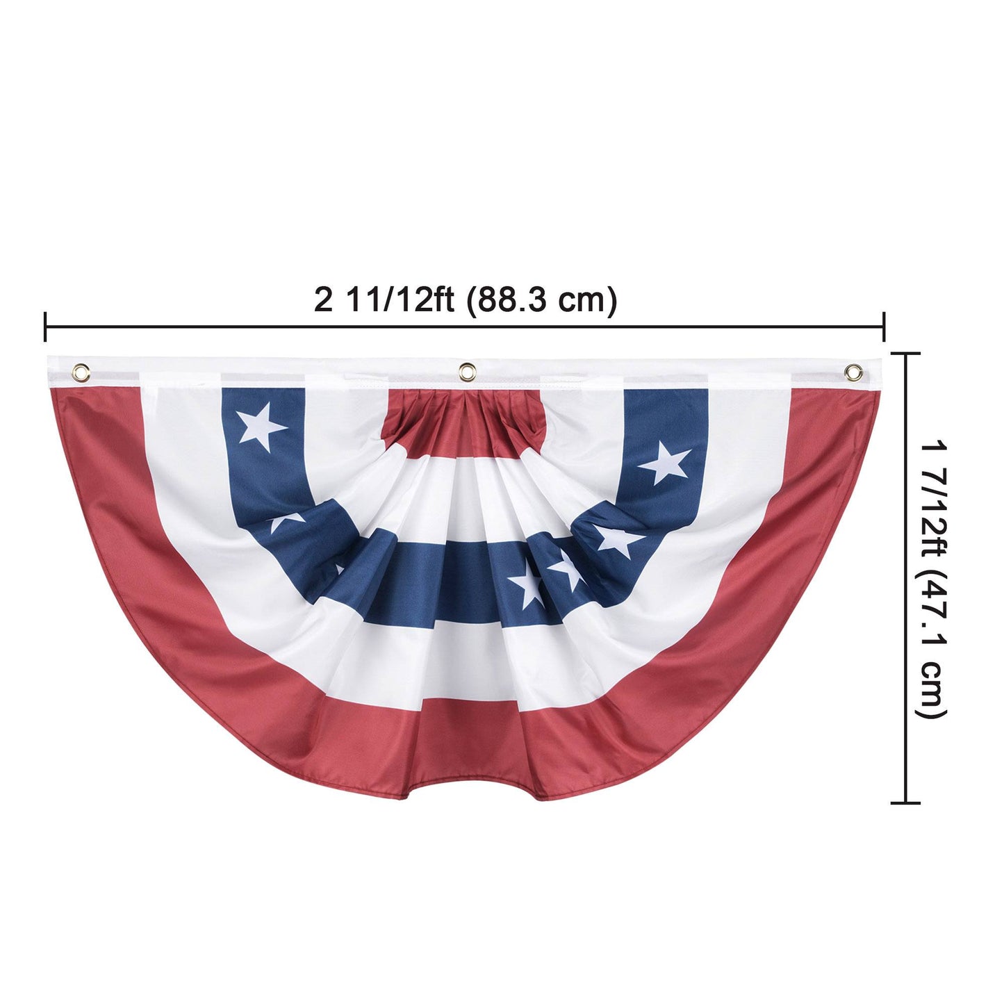 American Flag Bunting – 6-Piece Pleated Fan Set