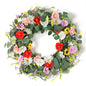 17.7" Easter Spring Floral Wreath - 4 Styles