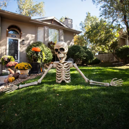 giant Posable skeleton outdoor Halloween prop