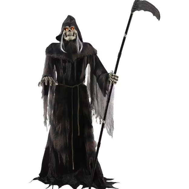 life Size animated lunging reaper Halloween prop