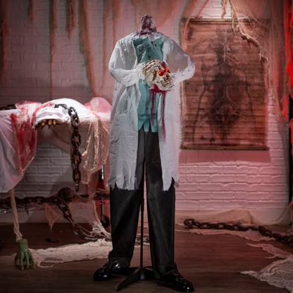 5 Ft. 2 in. Headless Doctor Animated Halloween Prop