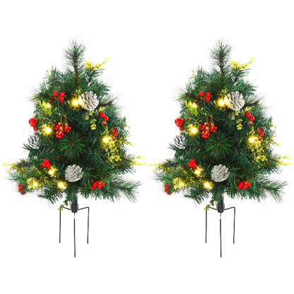 24 Inch Pre-Lit Christmas Trees, Set of 2 – additional product view 2