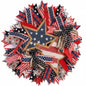 patriotic 4th of July ribbon wreath decoration