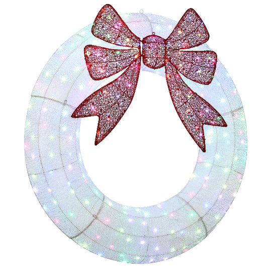 48 Inch Dual-Color LED Christmas Wreath – product image