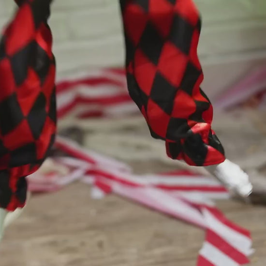 3 Ft Singing Clown on a Swing animated Halloween prop