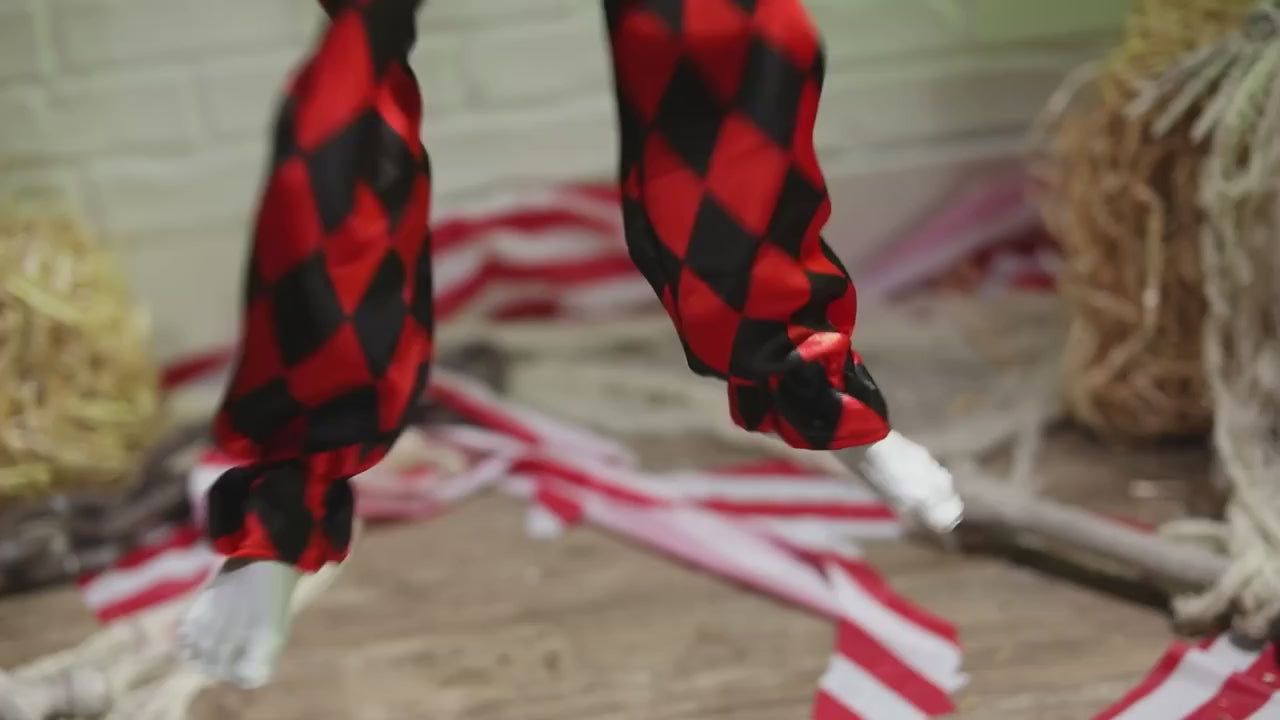 3 Ft Singing Clown on a Swing animated Halloween prop