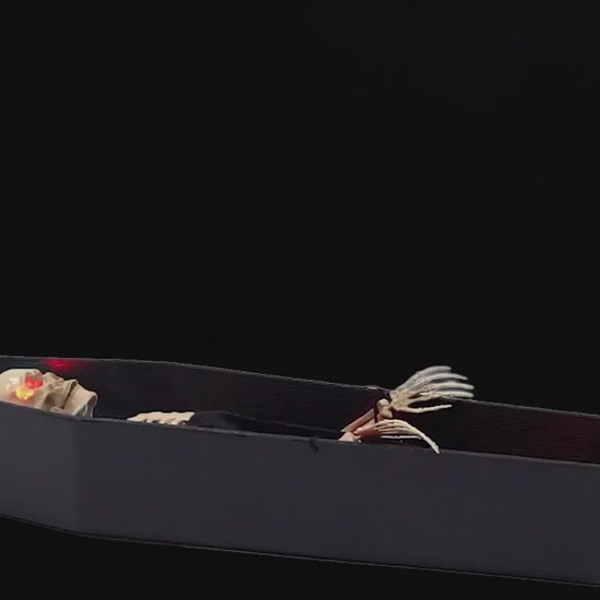 47" Rising Skeleton in Coffin Animated Halloween Prop