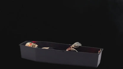 47" Rising Skeleton in Coffin Animated Halloween Prop