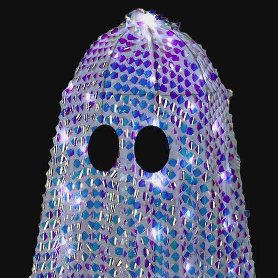 Halloween 2026 - 46" Disco Mosaic Ghost Halloween Decoration