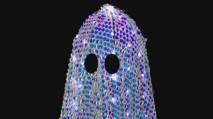 Halloween 2026 - 46" Disco Mosaic Ghost Halloween Decoration