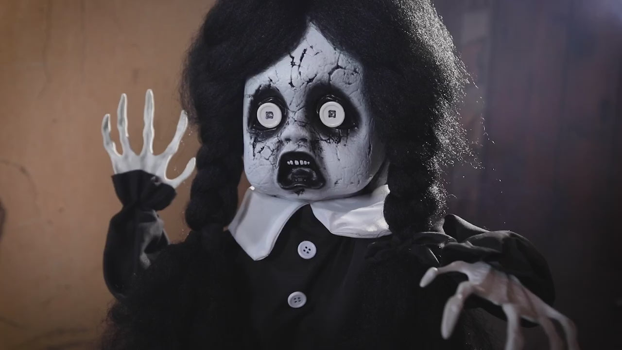 3 Ft Animated Doll Black & White