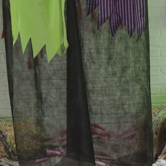 6 Ft Toxic Clown Hanging Prop with Sound