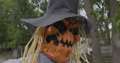 Head Turning Pumpkin Scarecrow