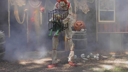 7 Ft Cagey the Clown with Clown Kid