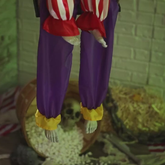 Halloween 2026 - 53" Clowns on a Swing Animated Halloween Prop