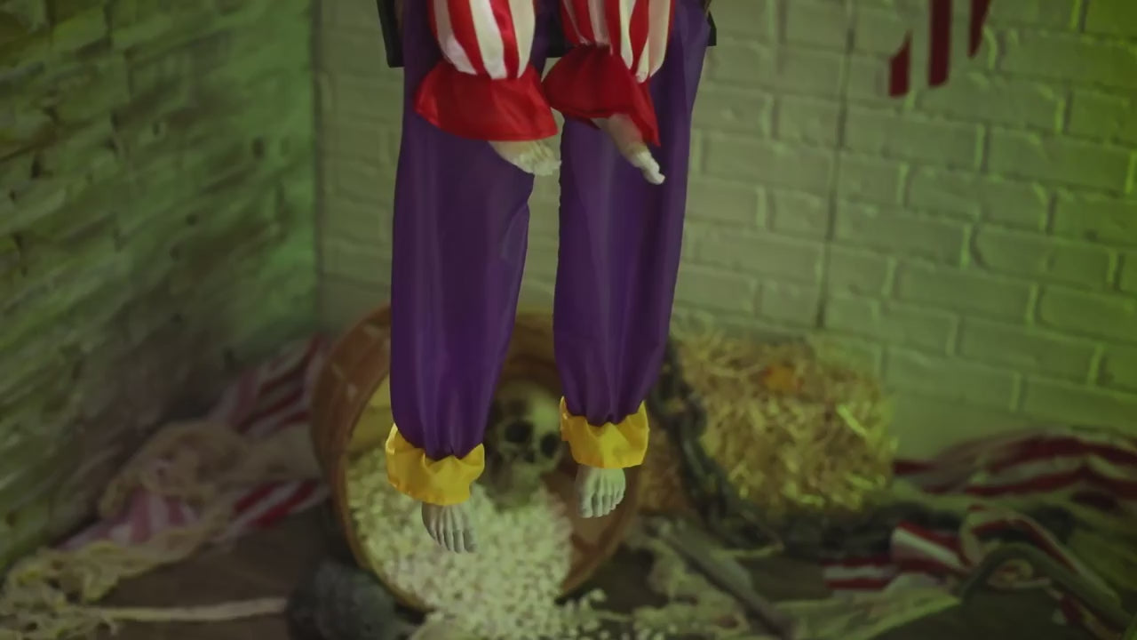 Halloween 2026 - 53" Clowns on a Swing Animated Halloween Prop