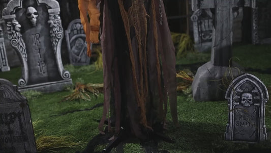 Halloween 2026 -  62" Animated Skeleton Reaper with Chains Prop