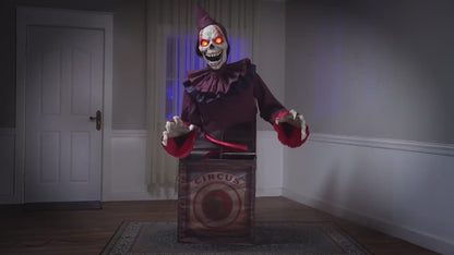 Halloween 2026 - Giant 5 Ft Animated Mechanical Jack in the Box Clown