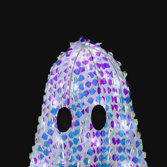 Halloween 2026 - 33" Disco Mosaic Ghost Halloween Decoration