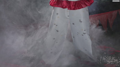 5.8 Ft Evil Animated Clown with Bat