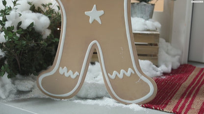 35" Giant Gingerbread Man Standing Christmas Decoration