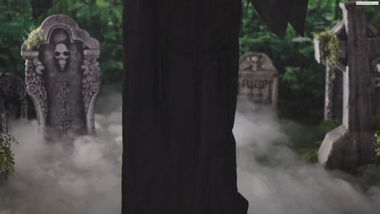 5.10 Ft Animated Skeleton Reaper halloween prop decoration