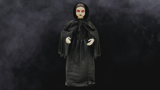 5 Ft Animated Standing Doll with Moving Head & Eyes halloween decoration