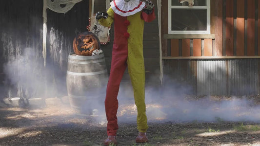 7 Ft Pesky the Clown Animated Halloween Prop scary decoration