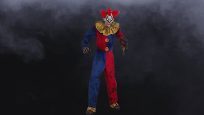 7 Ft 3 in Animated Axe Wielding Clown Halloween Prop decoration