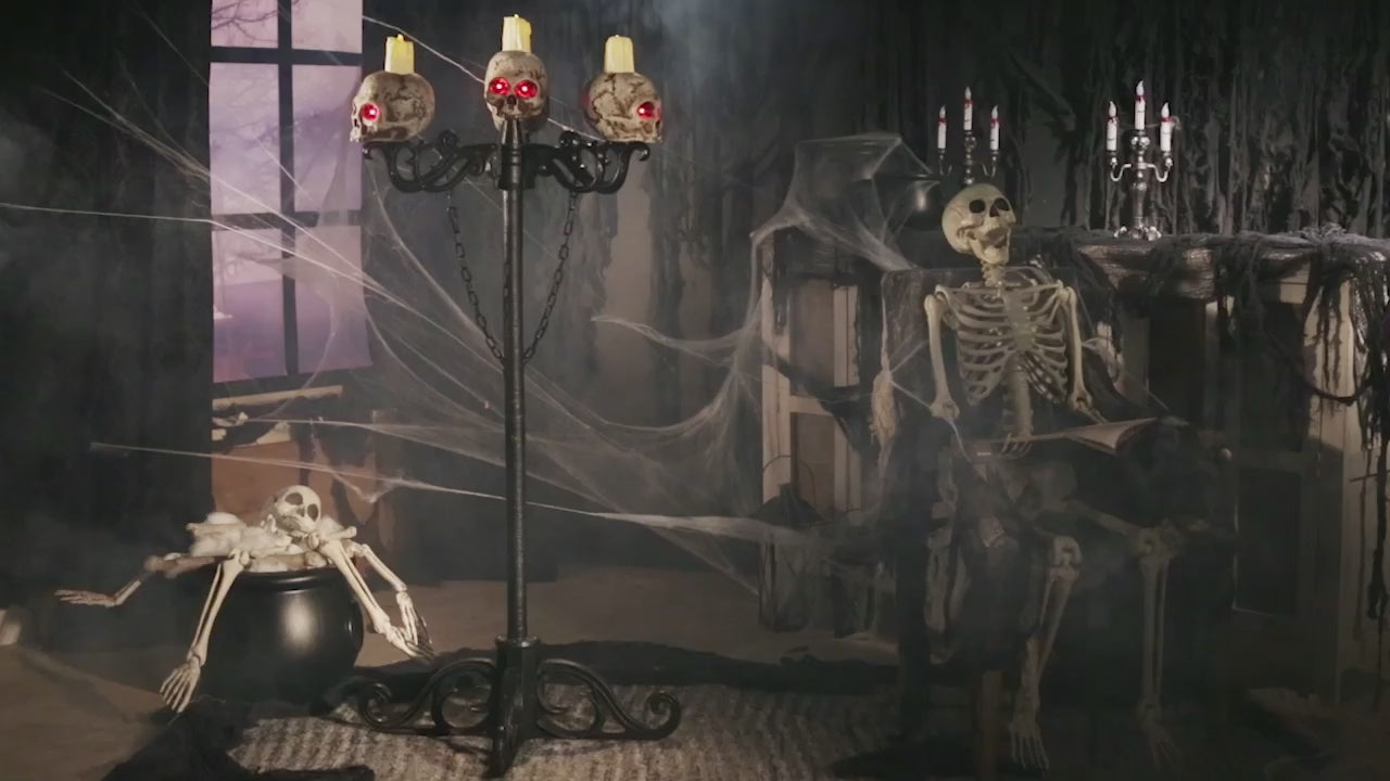 5 Ft Gothic Candelabra - 3 in 1 Halloween decor prop