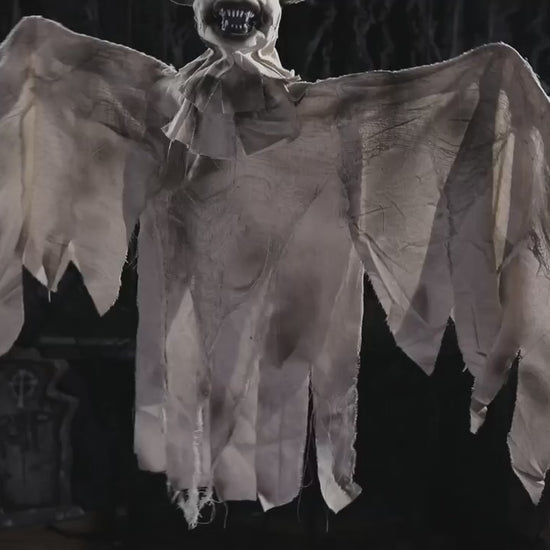 3 Ft Animated Hanging Bat Halloween Decoration Prop