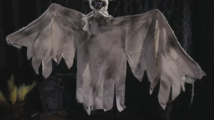 3 Ft Animated Hanging Bat Halloween Decoration Prop
