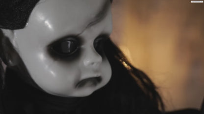 31" Talking Gothic Doll with Bear