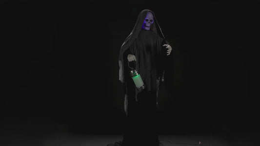 69" Animated Rising Ghost Reaper Halloween Decoration