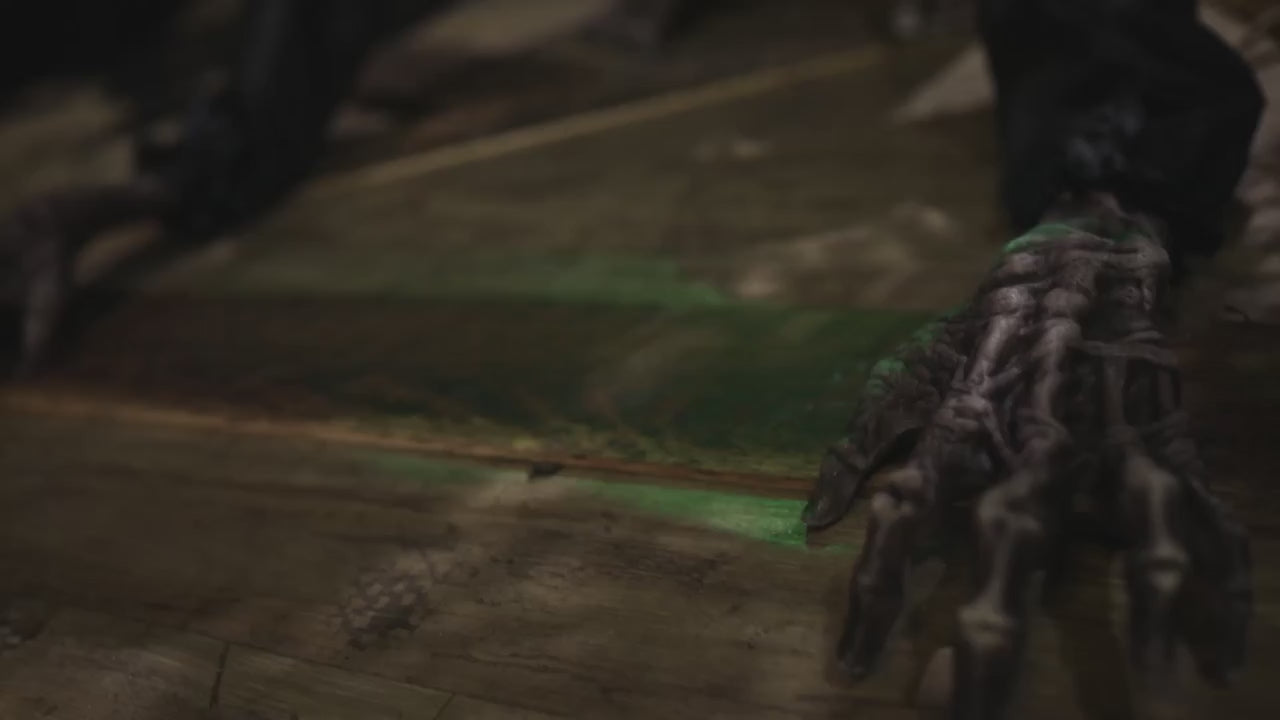 Crouching Monster Animated Halloween Prop