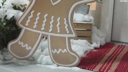37" Giant Gingerbread Girl Standing Christmas Decoration