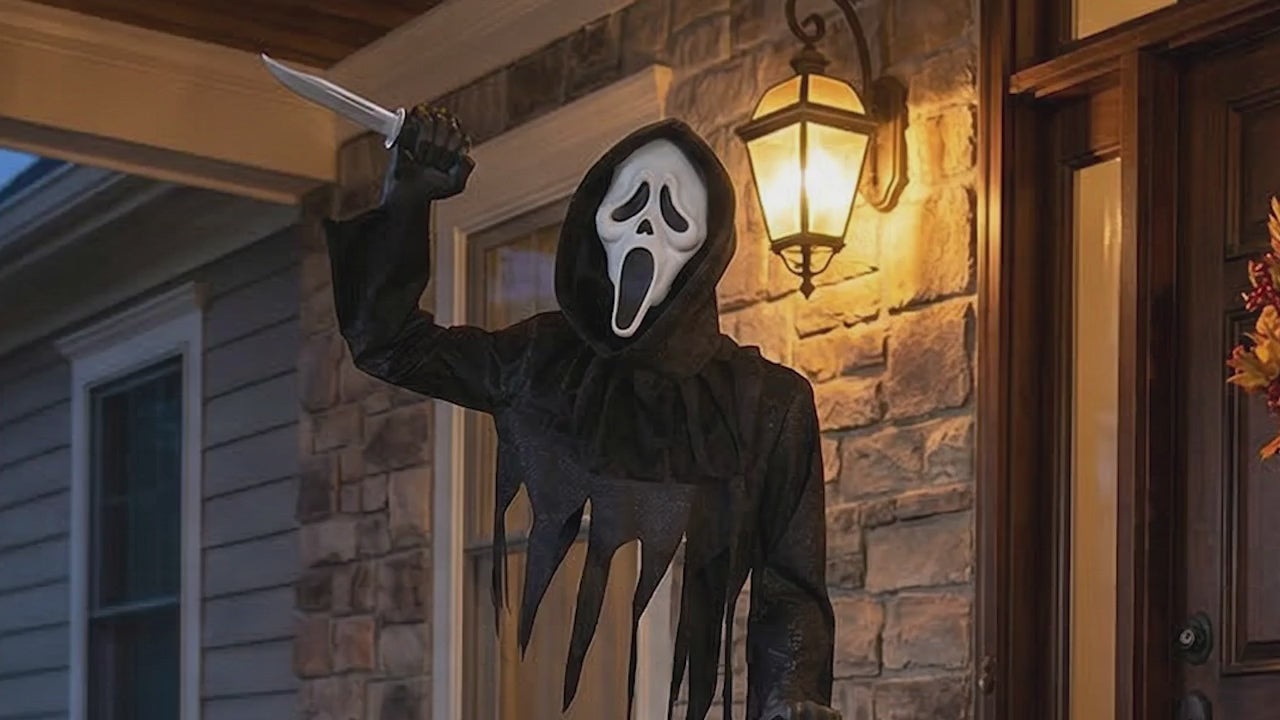6 Ft. Ghost Face® Illusionary Figure with Cauldron Halloween outdoor Decoration