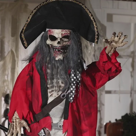 6 FT Pirate Animated Halloween Prop