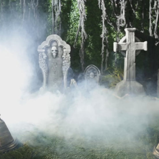 97" Halloween Manor Archway Graveyard Prop Cemetery Fence decoration