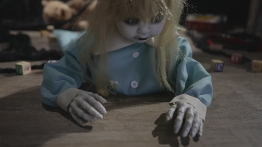 3 Ft Animated Pop Up Scary Doll Halloween Prop