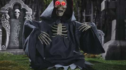 Rising animated Skeleton Reaper Groundbreaker