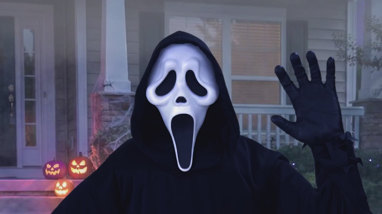 4 ft Ghost Face® Waving Grave Breaker™ outdoor Halloween Decoration