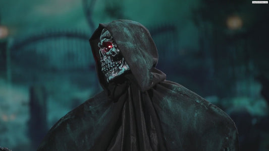 5 Ft Death Skeleton Animated Statue Halloween prop