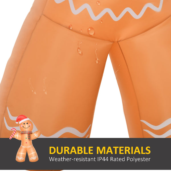 8 Ft Inflatable Gingerbread Man with Candy Cane – additional product view 5